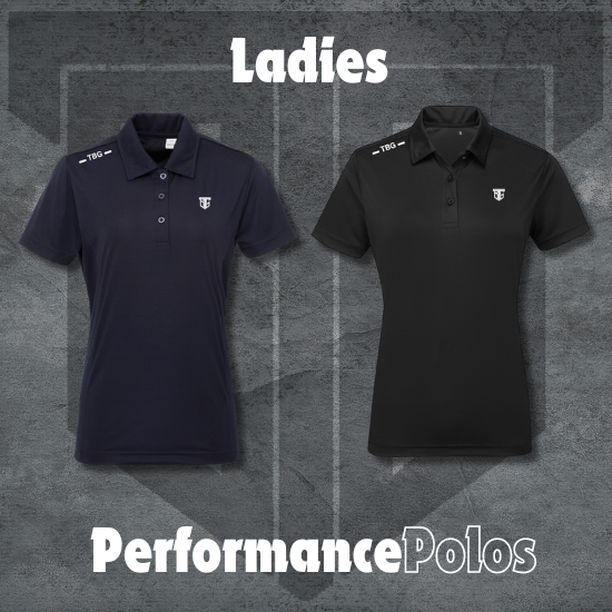 TBG Golf Apparel, ladies performance polos